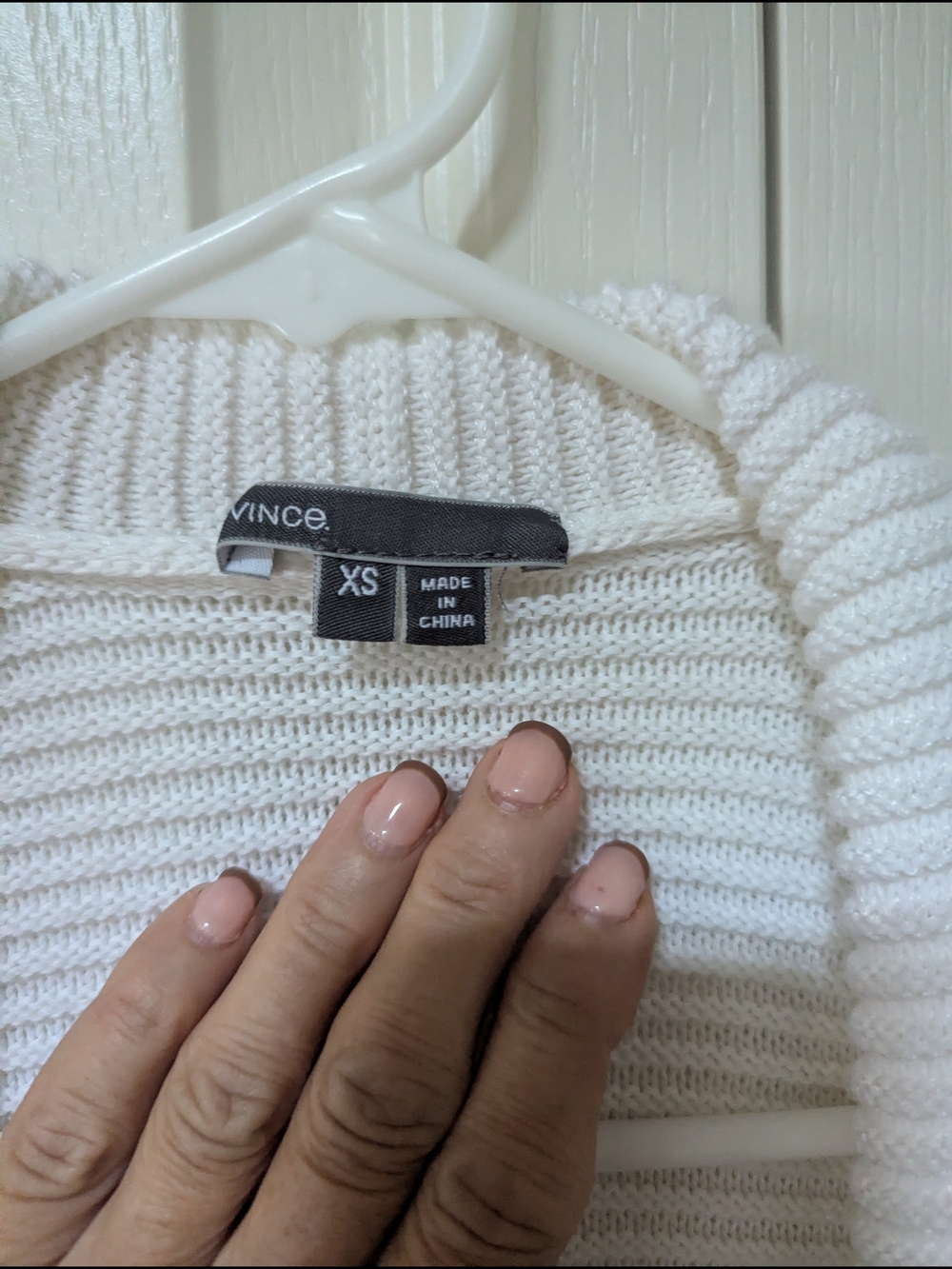 Vince White Open-Front Ribbed Cardigan - Picture 2 of 3